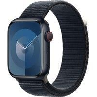 Apple Watch Series 9 [GPS + Cellular 45mm] Smartwatch with Midnight Aluminum Case with Midnight Sport Loop One Size. Fitness Tracker, Blood Oxygen & ECG Apps, Always-On Retina Display, Water Resistant