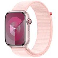 Apple Watch SeriesÂ 9 GPS + Cellular 45mm Pink Aluminium Case with Light Pink Sport Loop