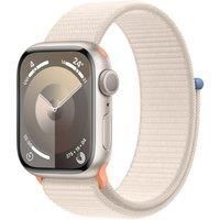 Apple Watch Series 9 [GPS 41mm] Smartwatch with Starlight Aluminum Case with Starlight Sport Loop One Size. Fitness Tracker, Blood Oxygen & ECG Apps, Always-On Retina Display, Water Resistant