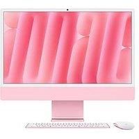 Apple iMac All-in-One Desktop Computer with M4 chip with 10-core CPU and 10-core GPU: Built for Apple Intelligence, 24-inch Retina Display, 16GB Unified Memory, 256GB SSD storage; Pink