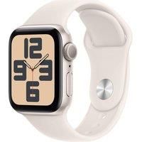 Apple Watch SE (2nd Gen) GPS 40mm Smartwatch with Starlight Aluminium Case with Starlight Sport Band - S/M. Fitness and Sleep Trackers, Crash Detection, Heart Rate Monitor, Retina Display