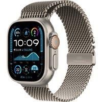 Apple Watch Ultra 2 GPS + Cellular 49mm Natural Titanium Case with Natural Titanium Milanese Loop -L