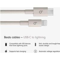 Beats USB-C to Lightning Woven Cable, Fast Charging, Durable/Tangle-Free, Compatible Charger for Apple Devices w Lightning Ports (1.5 m) – Surge Stone