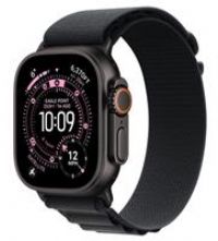 Apple Watch Ultra 3 GPS + Cellular 49mm Premium Running and Multisport Smartwatch with Rugged Black Titanium Case with Black Alpine Loop - Large. Advanced Health and Fitness Tracking