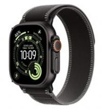 Apple Watch Ultra 3 GPS + Cellular 49mm Premium Running and Multisport Smartwatch with Rugged Black Titanium Case with Black/Charcoal Trail Loop M/L. Advanced Health and Fitness Tracking