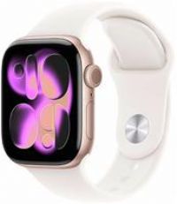 Apple Watch Series 11 GPS 42mm Smartwatch with Rose Gold Aluminium Case with Light Blush Sport Band S/M. Sleep Score, Fitness Tracker, Health Monitoring, Always-On Display, Water Resistant