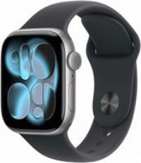 Apple Watch Series 11 GPS + Cellular 42mm Smartwatch with Space Grey Aluminium Case with Black Sport Band M/L. Sleep Score, Fitness Tracker, Health Monitoring, Always-On Display, Water Resistant