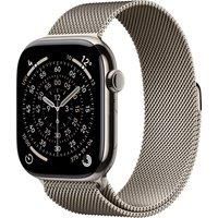 Apple Watch Series 11 GPS + Cellular 46mm Smartwatch with Natural Titanium Case with Natural Milanese Loop S/M. Sleep Score, Fitness Tracker, Health Monitoring, Always-On Display, Water Resistant
