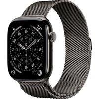 Apple Watch Series 11 GPS + Cellular 46mm Smartwatch with Slate Titanium Case with Slate Milanese Loop M/L. Sleep Score, Fitness Tracker, Health Monitoring, Always-On Display, Water Resistant