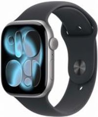 Apple Watch Series 11 GPS+Cell 46mm Black Sport Band - S/M