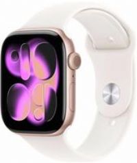 Apple Watch Series 11 GPS 46mm Smartwatch with Rose Gold Aluminium Case with Light Blush Sport Band M/L. Sleep Score, Fitness Tracker, Health Monitoring, Always-On Display, Water Resistant