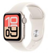 Apple Watch SE 3 GPS 40mm Smartwatch with Starlight Aluminium Case with Starlight Sport Band S/M. Fitness and Sleep Trackers, Heart Rate Monitor, Always-On Display, Water Resistant