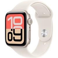 Apple Watch SE 3 GPS + Cellular 44mm Smartwatch with Starlight Aluminium Case with Starlight Sport Band M/L. Fitness and Sleep Trackers, Heart Rate Monitor, Always-On Display, Water Resistant