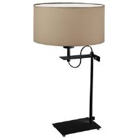 17 Stories Arlena 55cm Desk Lamp Black/Beige 55cm H X 30cm W X 30cm D