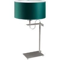 17 Stories Arlena 55cm Desk Lamp Silver/Bottle Green 55cm H X 30cm W X 30cm D