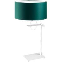 17 Stories Arlena 55cm Desk Lamp White/Bottle Green 55cm H X 30cm W X 30cm D