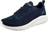Skechers Women/'s Bobs Squad Chaos Face Off Sneaker, Navy Engineered Knit, 4 UK