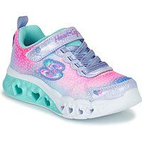 SKECHERS Multi Flutter Heart Lights Girls Junior Trainers
