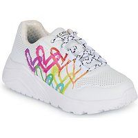 Skechers  UNO LITE  girls's Children's Shoes (Trainers) in White