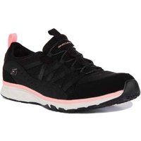 Skechers Athlethic Gratis Sports Vegan Womens Trainers Black White UK 3 - 8