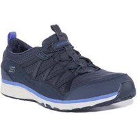 Skechers Gratis Sports Live Golden Vegan Womens Trainers Navy UK 3 - 8