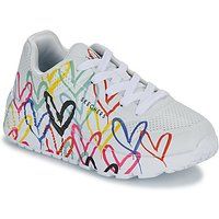 Skechers  UNO LITE - GOLDCROWN SPREAD THE LOVE  girls's Children's Shoes (Trainers) in White