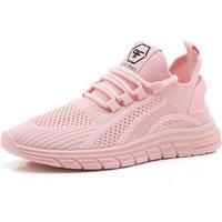 Women'S Knitted Trainers With Laces In 6 Sizes And 6 Colours - Red