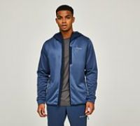 Columbia Tech Fleece Full Zip Hoodie - Blue - Size XL