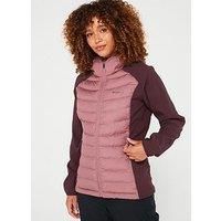 Columbia Women/'s Powder Lite 2 Hybrid Hooded Jacket, Fig/Moonvista, XL