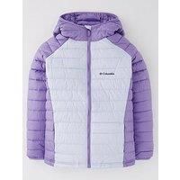 Columbia Youth Girls Powder Lite Ii Hooded Jacket - Purple