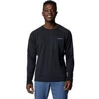 Columbia Men'S Tech Knit Long Sleeve Crew - Black