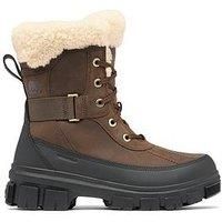 Sorel Womens Torino Parc Wp Fashion Boot, Tobacco Black Torino 5, 6 UK