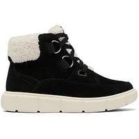 Sorel Women's Sorel Explorer III NW Lace Waterproof Lace-Up Boots Black,Sea Salt