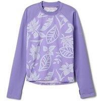 Columbia Kids Unisex Sandy Shores Printed Long Sleeve Sunguard - Purple