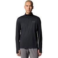 Columbia Long Sleeve Three Pitch Tech Knit 1/4 Zip Black
