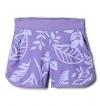 Columbia Girl/'s Sandy Shores Printed Boardshort Hiking Shorts, Paisley Purple Pastel, S
