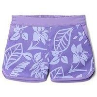 Columbia Girl/'s Sandy Shores Printed Boardshort Hiking Shorts, Paisley Purple Pastel, M