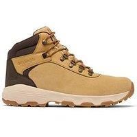 Columbia Men/'s Newton Wander, Waterproof Mid Rise Trekking and Hiking Boots, Curry/Cordovan, 7
