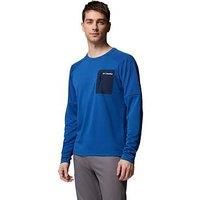 Columbia Men'S Tech Knit Long Sleeve Crew - Blue