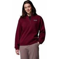 Columbia Women'S Meridian Creek Quarter Zip - Burgundy