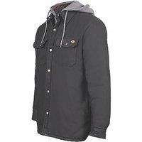 Dickies Men/'s Duck Shirt Jacket, Black, M