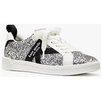 Kate Spade New York Signature Lace Up Glitter Sneaker - Violet