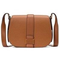 Kate Spade New York Nouveau Textured Leather Medium Saddle Bag - Brown