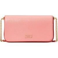 Kate Spade New York Serena Saffiano Leather W Pop Edgepaint Flap Chain Wallet