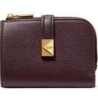 Kate Spade New York Deco Pebbled Leather Small Compact Wallet - Red