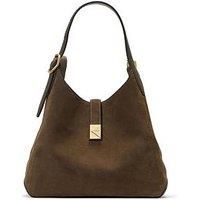 Kate Spade New York Deco Pebbled Leather And Suede Crossbody Tote