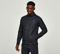 Under Armour Mens Storm Run Hooded Jacket Top Black Sports Running Breathable