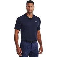 Mens Under Armour Golf Polo Shirt Navy Blue UA Performance 3.0 Large 44" BNWT
