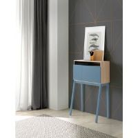 Ebern Designs Wilcox Desk Walnut/Jet Black 117cm H X 75cm W X 71.5cm D