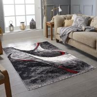 Metro Cepeda Dhurrie Black/Grey Rug Black/Grey Rectangle 120 x 170cm